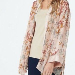 NWOT Graceful Wildflower Sheer Open Front Kimono